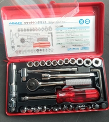 Bộ tuýp 1/4" 34 chi tiết  ASAHI SD2340