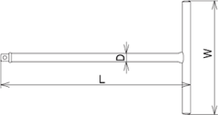 Tay vặn chữ T 1/2"  ASAHI SPT-491