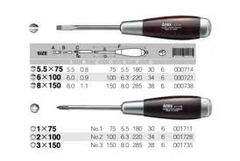 Tô vít đóng cán gỗ tam giác ANEX No.180+3x150