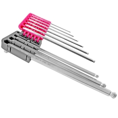 Bộ lục giác bi chống trượt  đầu ngắn loại dài 1.5-10mm  ASAHI DVS0910