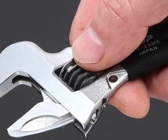 Mỏ lết thường miệng rộng mini TOP KOGYO HM-25MSBK (Japan)