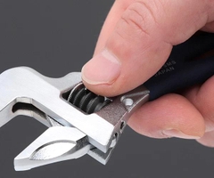 Mỏ lết thường miệng rộng mini TOP KOGYO HM-25MSNB (Japan)