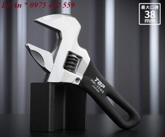 Mỏ lết thường miệng rộng mini TOP KOGYO HM-38MSBK (Japan)