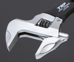 Mỏ lết thường miệng rộng mini TOP KOGYO HM-38MSBK (Japan)