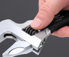 Mỏ lết thường miệng rộng mini TOP KOGYO HM-38MSBK (Japan)