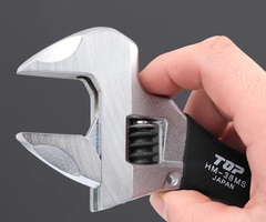 Mỏ lết thường miệng rộng mini TOP KOGYO HM-38MSBK (Japan)