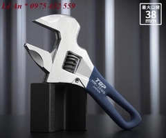 Mỏ lết thường miệng rộng mini TOP KOGYO HM-38MSNB (Japan)