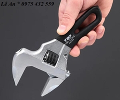 Mỏ lết thường miệng rộng mini TOP KOGYO HM-43MSBK (Japan)