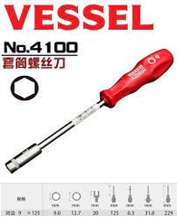 Tô vít đầu khẩu lục giác 9mm VESSEL No.4100 AF 9x125