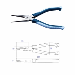 Kìm mũi nhọn 200mm TSUNODA RP-200HGS