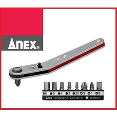 Bộ tay vặn và mũi vít dùng trong góc hẹp ANEX No.429