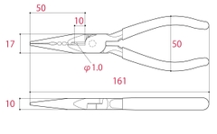 Kìm nhọn đa năng TSUNODA PKRP-150