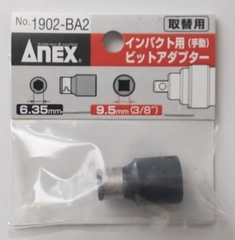 Đầu chuyển 3/8 sang mũi vít 6.35mm ANEX No.1902-BA2