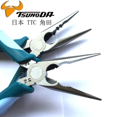 Kìm mũi nhọn có lỗ tuốt dây và lò xo 150mm TSUNODA PRP-150HGS