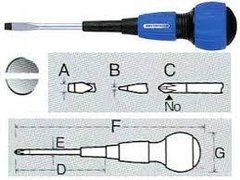 Tô vít 2 cạnh có từ tính ANEX No.7700F-6x150