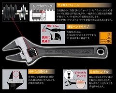 Mỏ lết thường miệng siêu mỏng TOP KOGYO HT-150B (Japan)