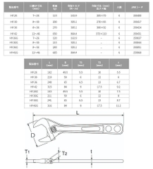 Mỏ lết miệng rộng TOP KOGYO HY-42G (Japan)