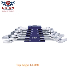 Bộ cờ lê hai đầu miệng hệ inch (6 chi tiết) Top Kogyo LI-6000 (Japan)