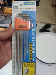 Bộ lục giác bi loại dài 1.5-6mm  ASAHI AQS0710