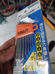 Bộ lục giác bi loại ngắn 1.5-6mm   ASAHI AZS0710
