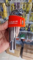 Bộ lục giác thường ngắn 1.5-10mm  ASAHI AXS0910
