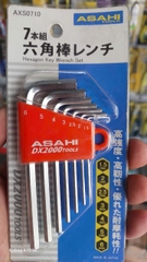 Bộ lục giác thường ngắn 1.5-6mm  ASAHI AXS0710