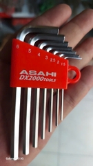 Bộ lục giác thường ngắn 1.5-6mm  ASAHI AXS0710