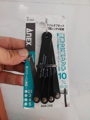 Bộ vặn vít lục giác siêu mỏng ANEX No.6103-F