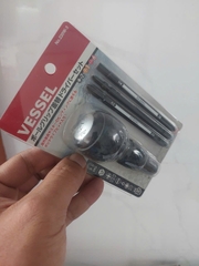 Bộ tô vít cán tròn 3 mũi vít đổi đầu VESSEL 220W-3