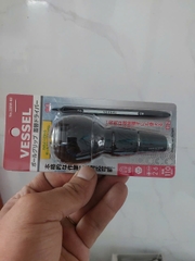 Bộ tô vít cán tròn kèm mũi vít đổi đầu VESSEL 220W-62