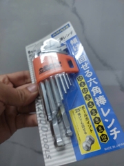 Bộ lục giác bi loại ngắn 1.5-10mm  ASAHI AZS0910
