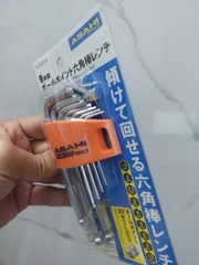 Bộ lục giác bi loại ngắn 1.5-10mm  ASAHI AZS0910