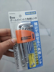 Bộ lục giác bi loại ngắn 1.5-10mm  ASAHI AZS0910
