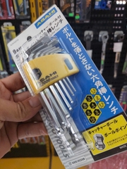 Bộ lục giác bi loại ngắn 1.5-10mm  ASAHI AZKS910