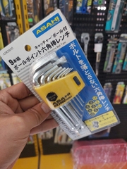 Bộ lục giác bi loại ngắn 1.5-10mm  ASAHI AZKS910