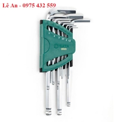 Bộ lục giác bi loại dài 9 chi tiết SATA 09105