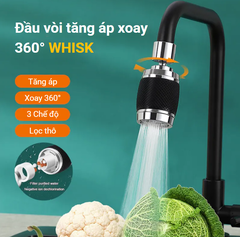 Đầu Vòi Tăng Áp, Xoay 360° Whisk U01