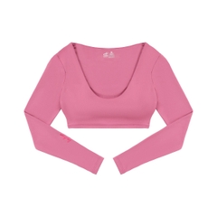 SEY V Neck Long Sleeve Crop