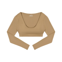 SEY V Neck Long Sleeve Crop
