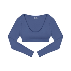 SEY V Neck Long Sleeve Crop
