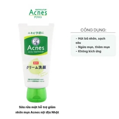 ROHTO- SRM dành cho da mụn, trứng cá Acnes (130g)