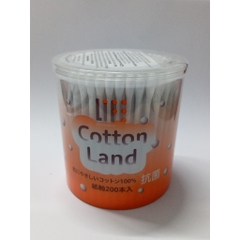 Tăm bông người lớn Cotton Land hộp nhựa 200 chiếc