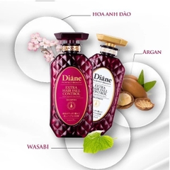 Cặp gội xả đi du lịch đi công tác Diane Moist giảm rụng tóc phục hồi hư tổn (2 chai 50ml)