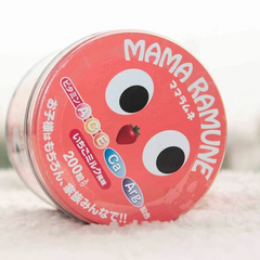 Kẹo biếng ăn cho bé Mama Ramune vị dâu 200 viên (mẫu mới)