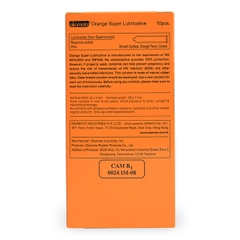 Bao cao su Okamoto Orange Super Lubricate hộp 10 chiếc