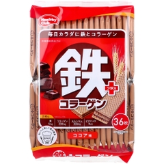 Bánh xốp Hamada bổ sung sắt collagen vị cacao 284g