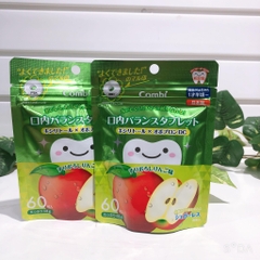 Kẹo ngậm chống sâu răng Combi Teteo cho bé từ 1.5 tuổi gói 60 viên (5 vị) (Táo)