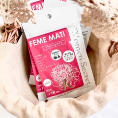 Viên uống Feme Mati Women' Secret hỗ trợ se khít vùng kín, khử mùi gói 30 viên (Mẫu mới)