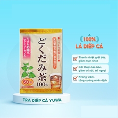 Trà diếp cá Yuwa thanh lọc cơ thể, giúp da mịn màng gói 60 túi lọc