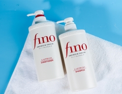 Dầu xả Shiseido Fino Premium Touch hỗ trợ phục hồi tóc hư tổn (550ml)